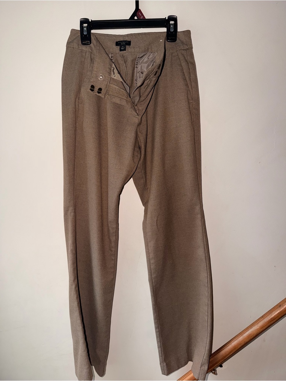 Women’s Ann Taylor Classic Dress Pants in Taupe